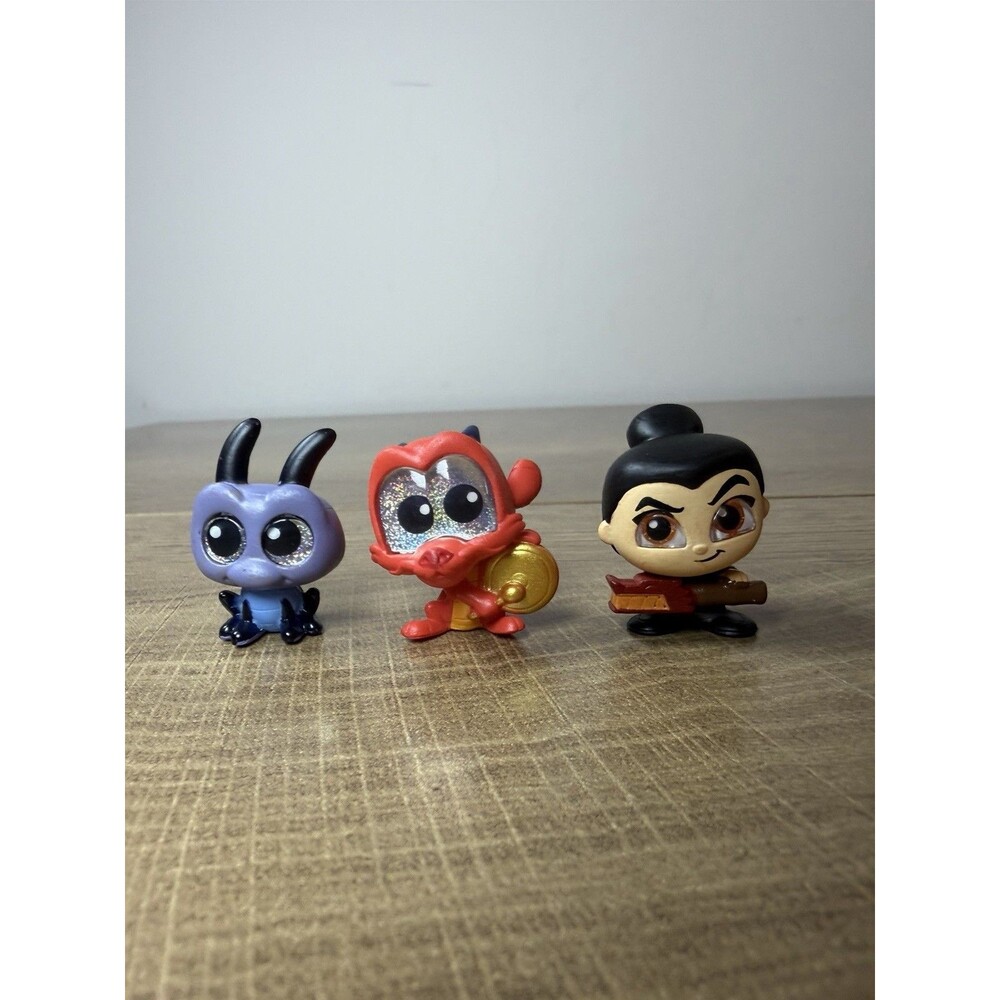 Disney Doorables Mulan 3 Pc Lot Series 9 Crikee Mushu Soldier Ultra Rare